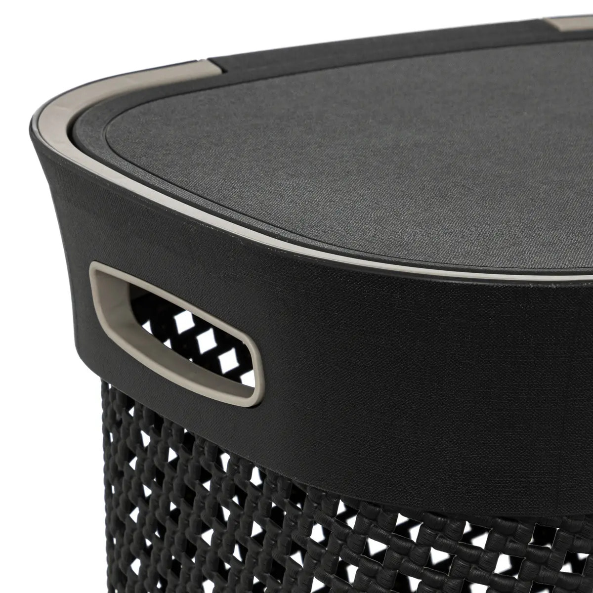 Panier à linge "Purl" 60L Noir