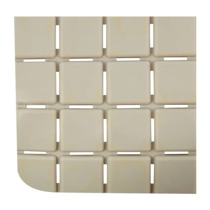 Tapis Fond de baignoire antidérapant Caoutchouc QUADRO 36x76cm Beige MSV