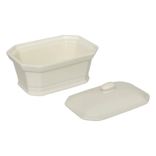 Terrine à foie gras en céramique blanc