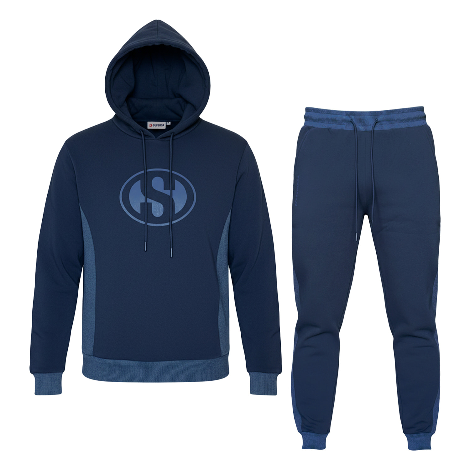 Tuta Uomo SUPERGA Cotone Felpato Cappuccio