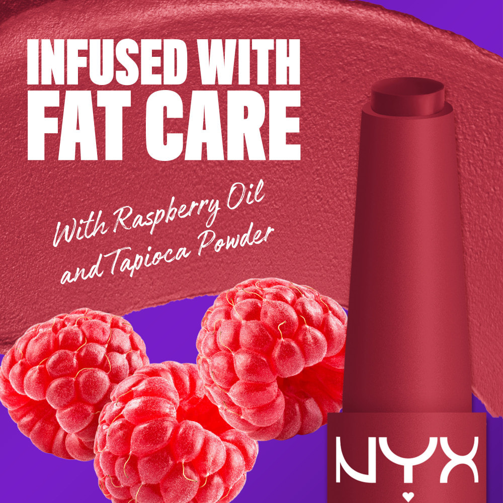 NYX Professional Makeup Fat Matte Rouge à Lèvres Mat Crémeux Plushin' Plum