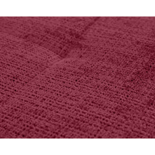 Rune - canapé d'angle gauche 4 places en velours texturé - Prune