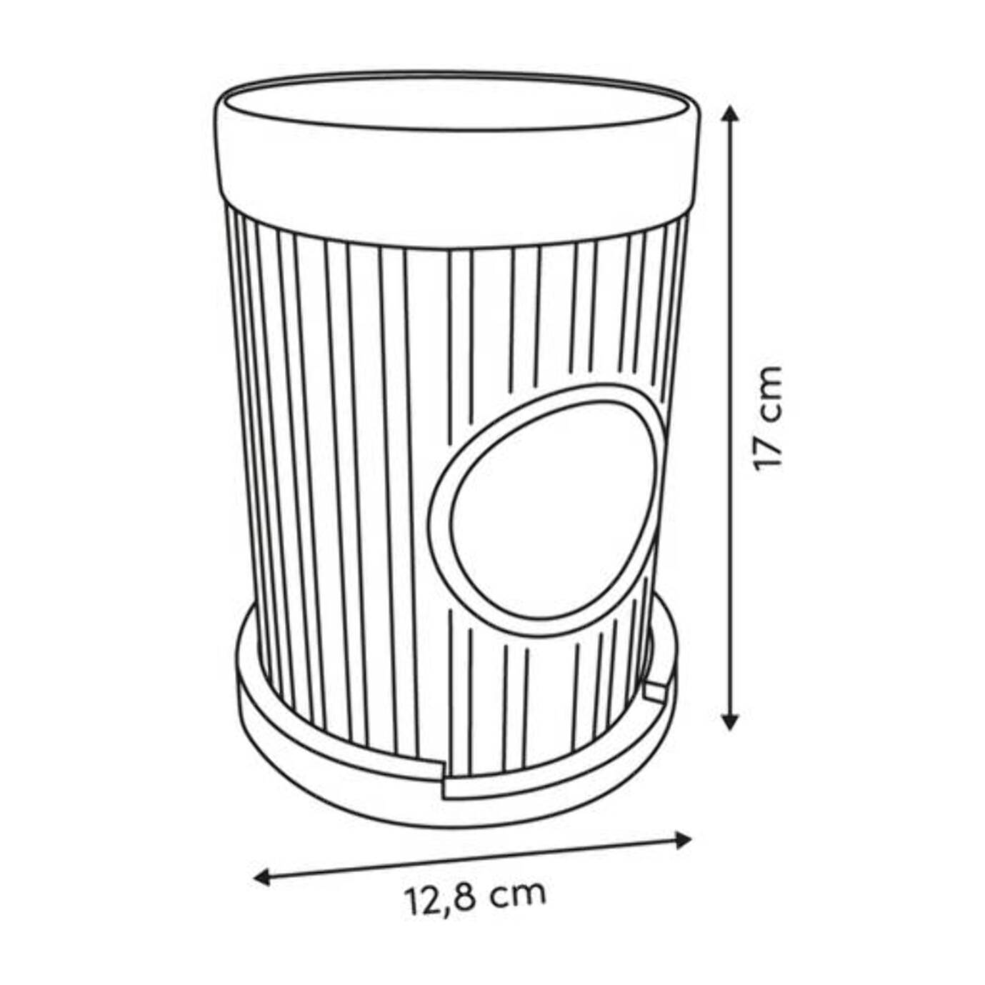 Pot à ustensiles céramique blanc