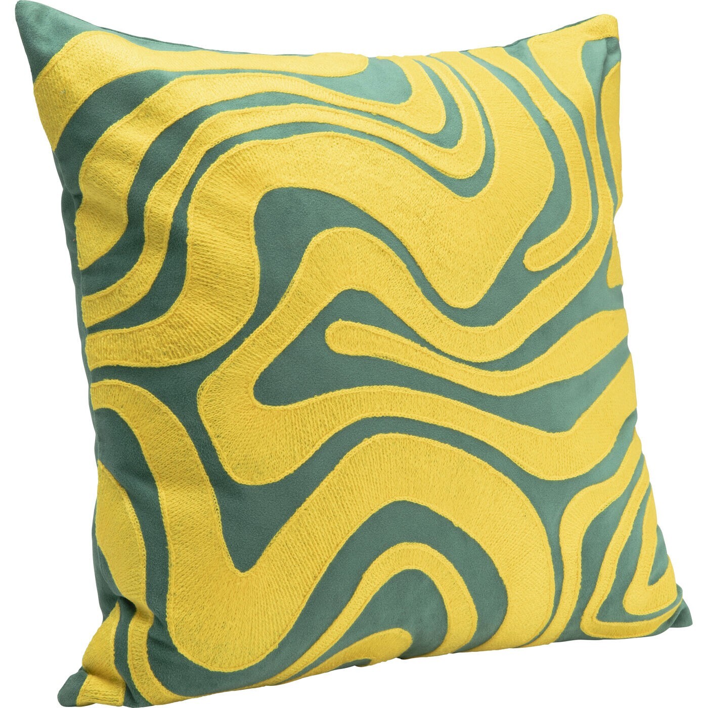 Coussin Electric Feeling jaune Kare Design