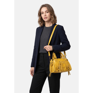 Borsa a spalla da donna - Modello Erisia - Vera pelle - 25.0 x 15.0 x 10.0 cm