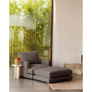 Pouf gris foncé de 97x78cm Hauteur: 36 Longueur: 97 Largeur: 78