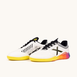 MUNICH RONDO 21 Zapatillas de Fútbol Sala Diseño Futurista Blanco y Multicolor
