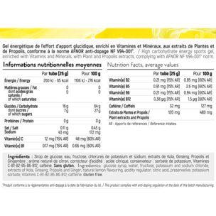 STC NUTRITION - Over Blast® Boost - Gel énergétique enrichi en complexe dynamisant - Norme anti-dopage  - 10 dosettes