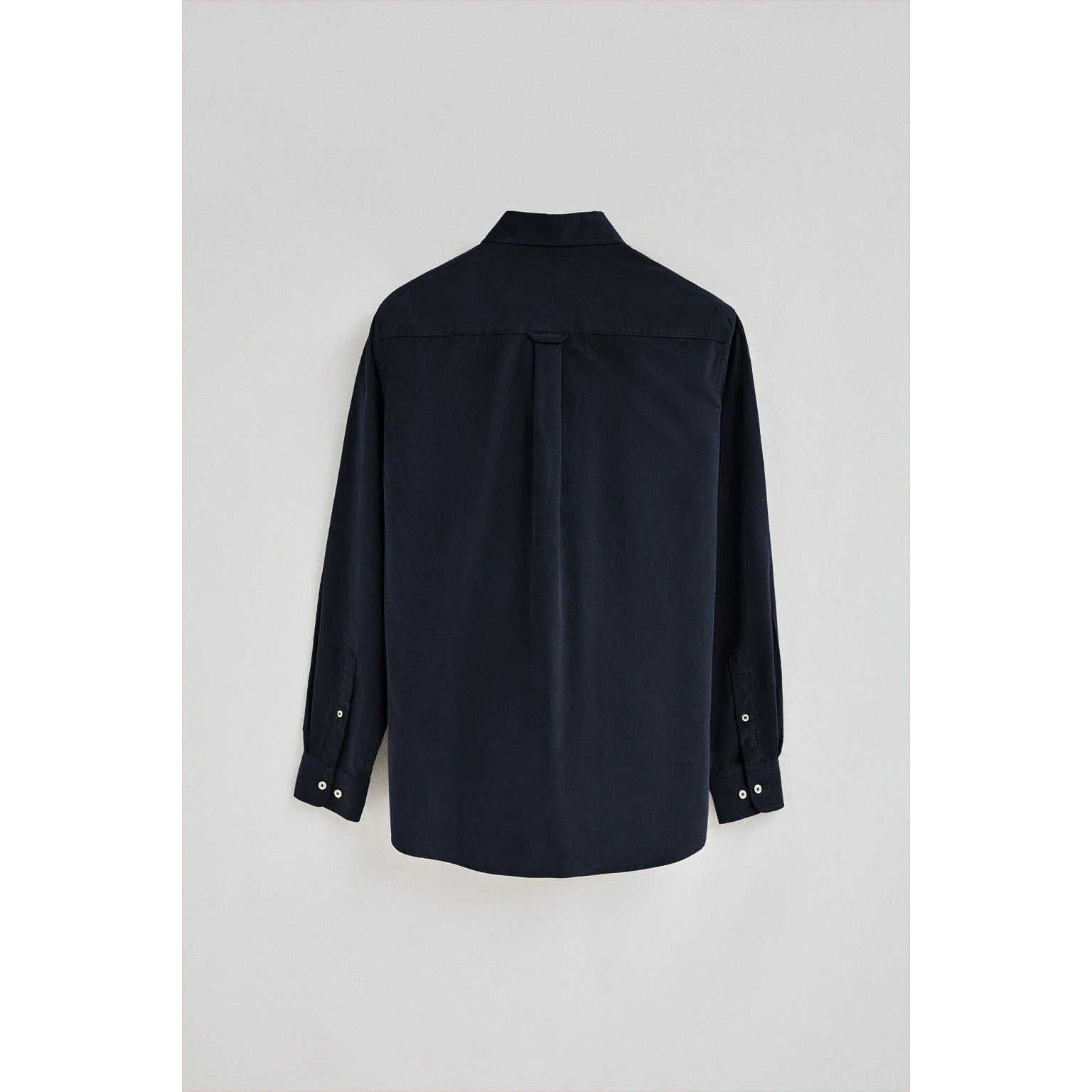 Camicia blu marino in velluto a coste con logo Rigby Go