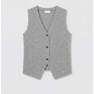 Set chaleco pantalón angorina gris claro