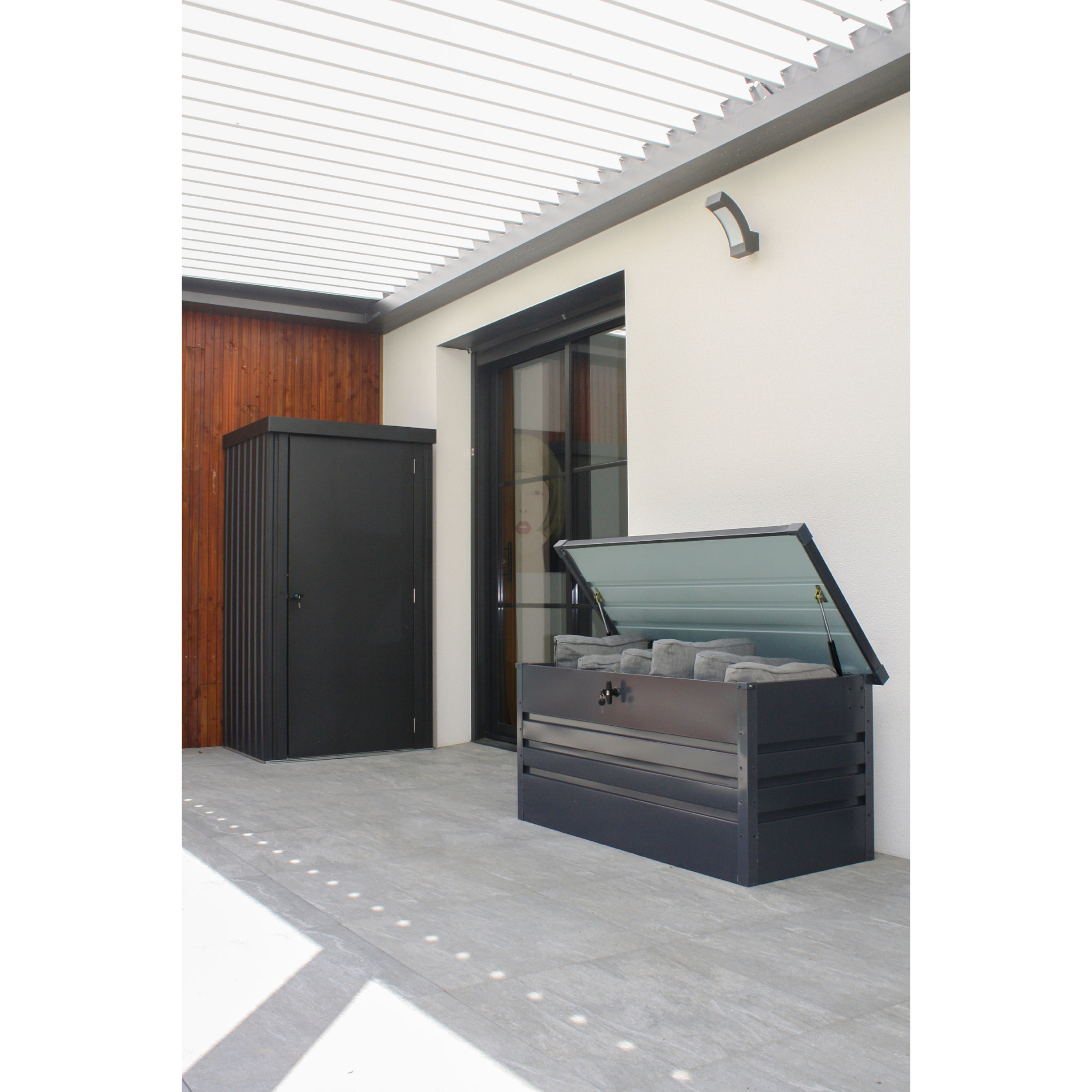 SCATOLA - Coffre de jardin en acier galvanisé