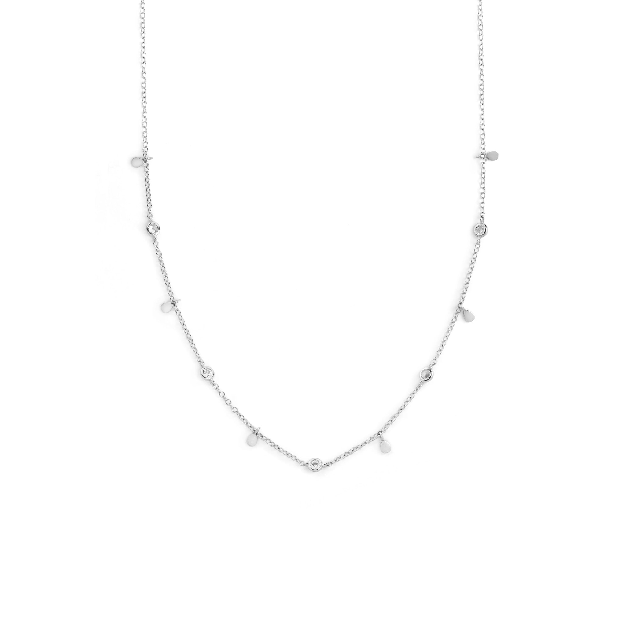 Collana Mini Spark Drop in Argento