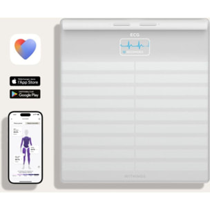 Pèse personne connecté WITHINGS Body Scan Blanche
