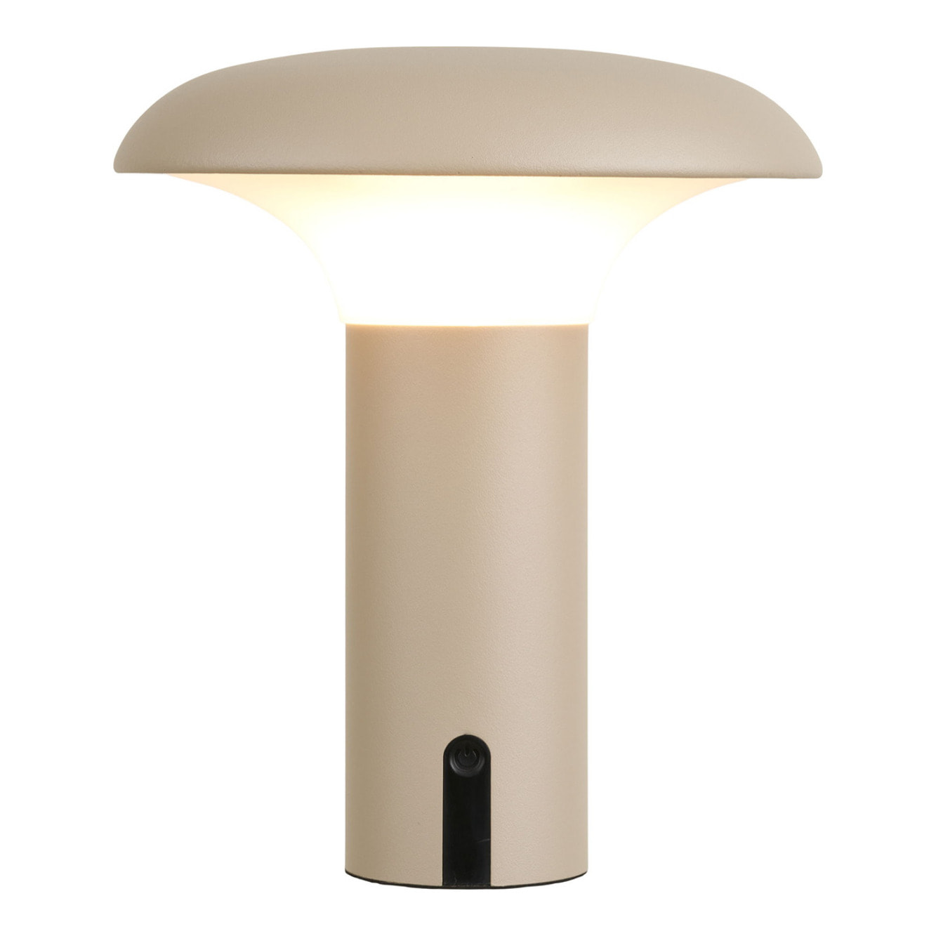 Lampada LED solare ricaricabile Ramsey in PP beige ø18 cm