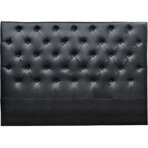 Tête de lit capitonnée "Déco" - 169 cm - Noir - En PVC