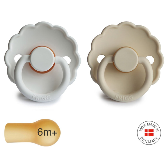 Frigg Pack 2 Chupetes Block Latex Daisy