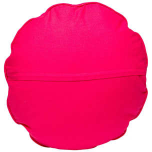 Coussin Icon fleur rose et blanc Kare Design