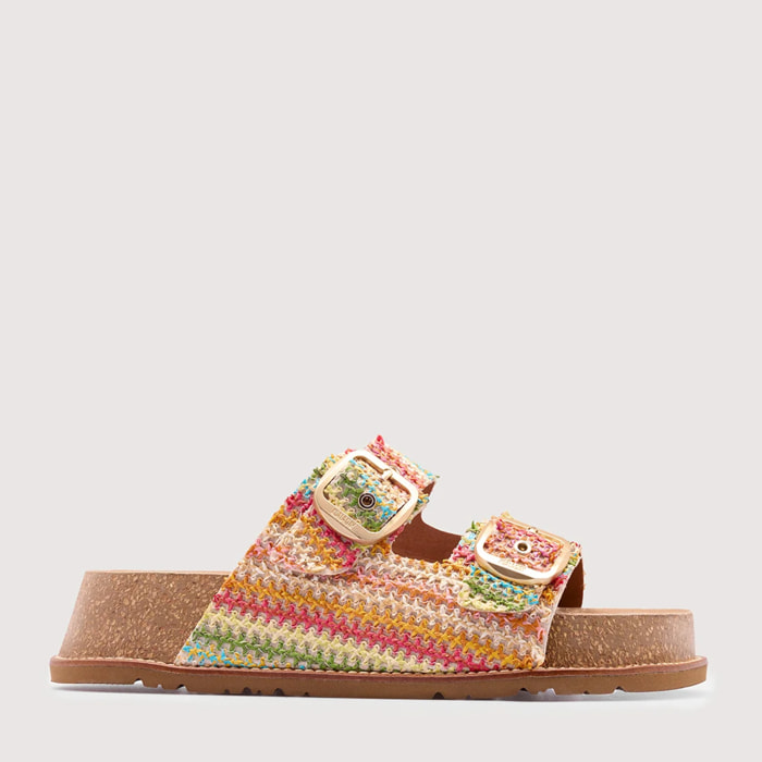 Sandalia Bio Cuña Multicolor - Delta