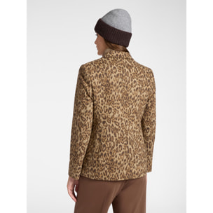 Elena Mirò - Blazer animalier - Marrone