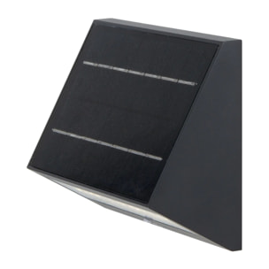 Applique murale solaire aluminium ECOSTEP  H14cm