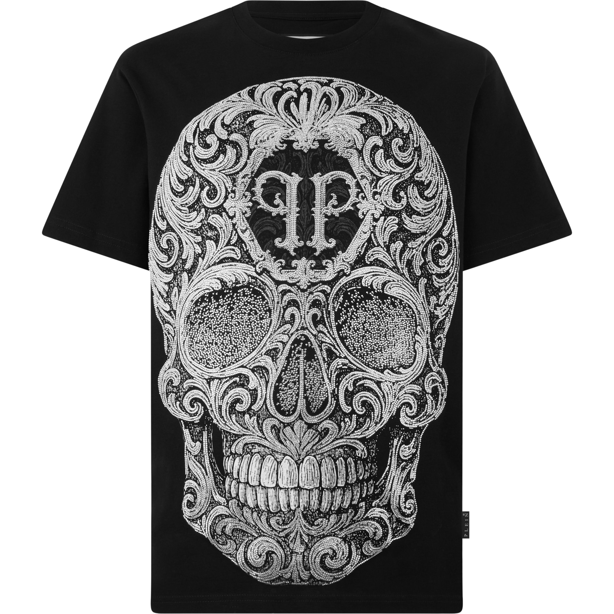 PHILIPP PLEIN Camiseta de cuello redondo y manga corta SKULL