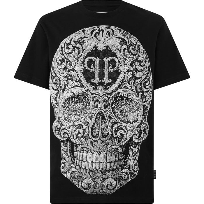 PHILIPP PLEIN Camiseta de cuello redondo y manga corta SKULL