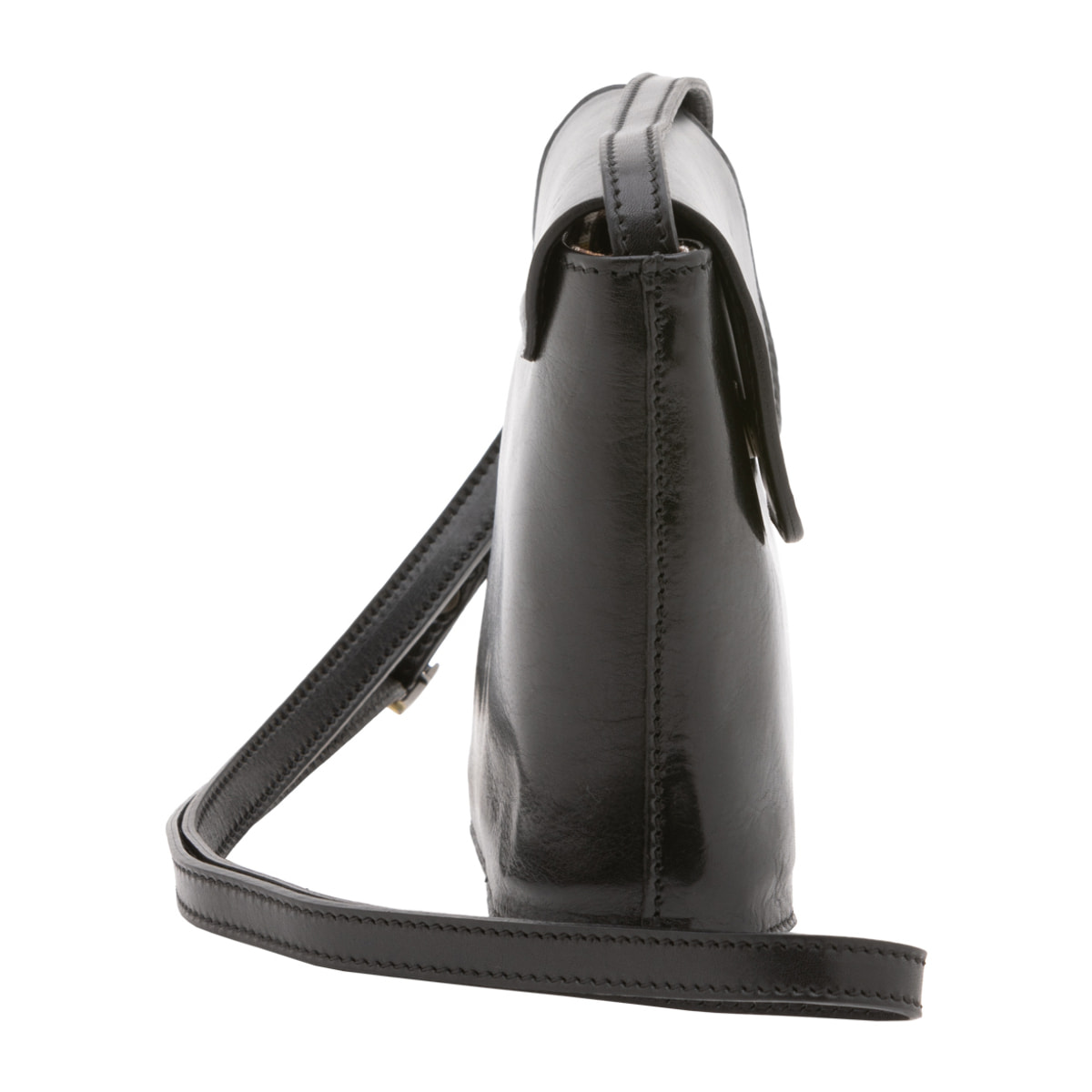 Borsa a tracolla  da uomo In Vera pelle Made in Italy 16x17,5x7 cm