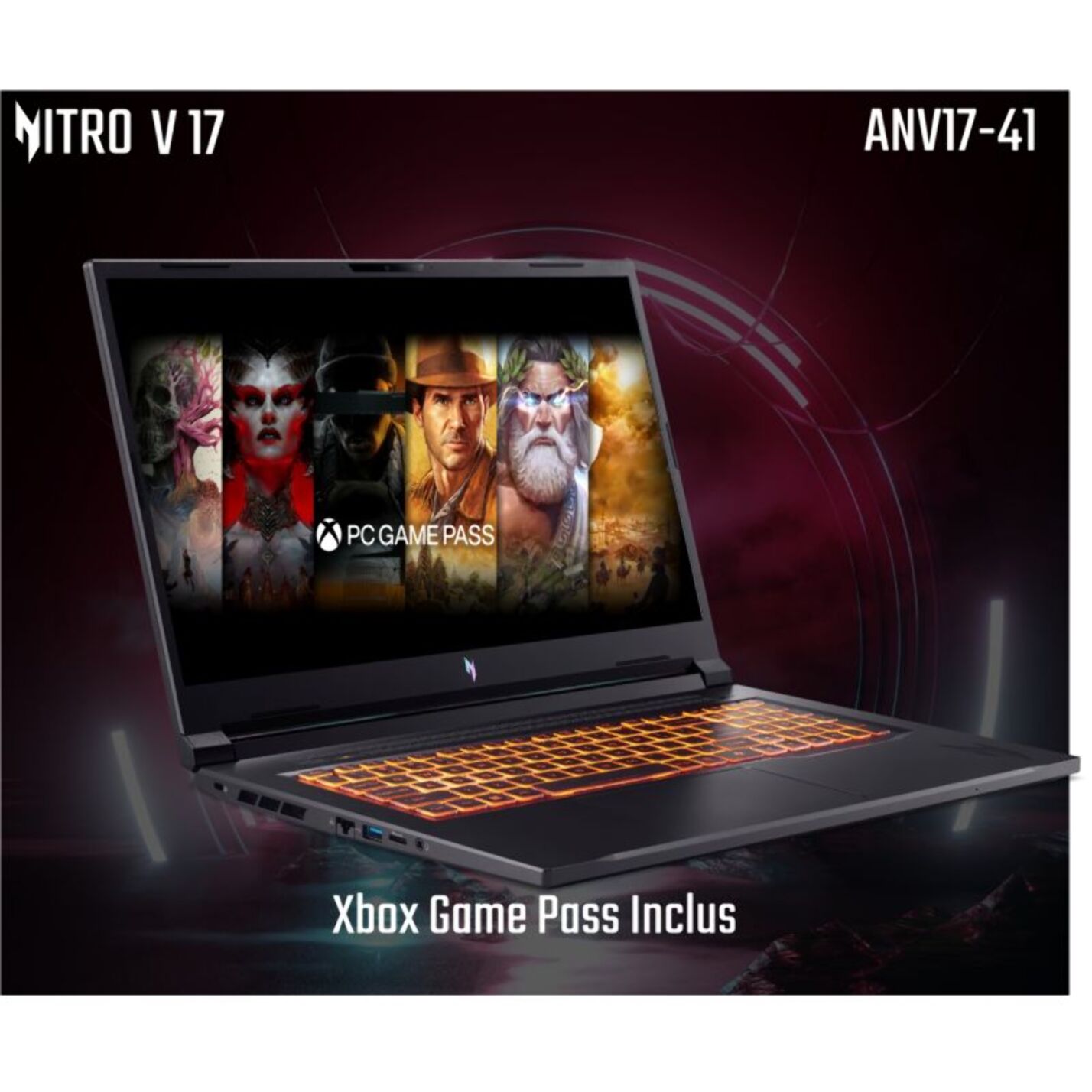 PC Gamer ACER Acer Nitro V 17 AI ANV17-41-R4W3