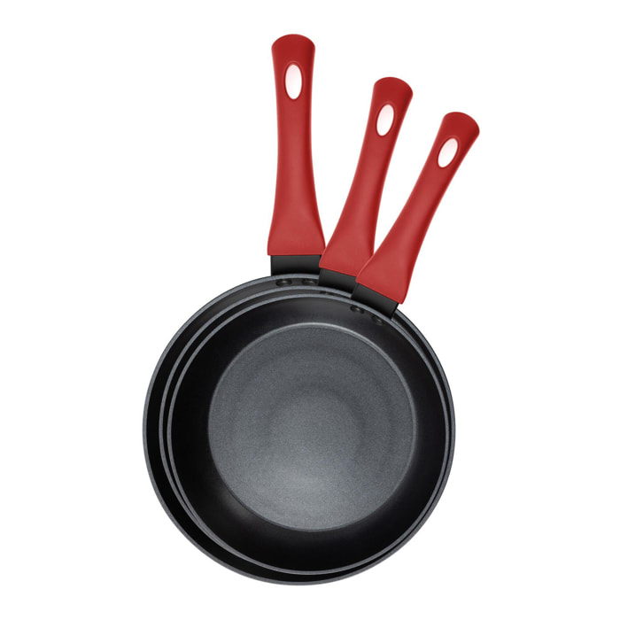 Set de 3 Sartenes en Aluminio forjado Ø18Ø22Ø26cm MAPLE San Ignacio