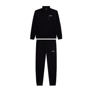 Tuta uomo zip e collo alto in cotone Interlock