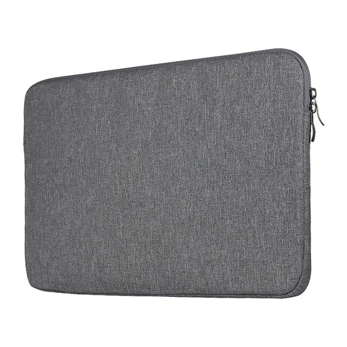 DAM Funda de neopreno universal para tablet de 12 pulgadas. Acabado terciopelo con tratamiento deperlante hidrófugo. Cierre de cremallera. 23x2,5x32 Cm. Color: Gris