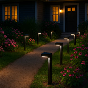 8 Potelet solaire à piquer OSTRY H41CM