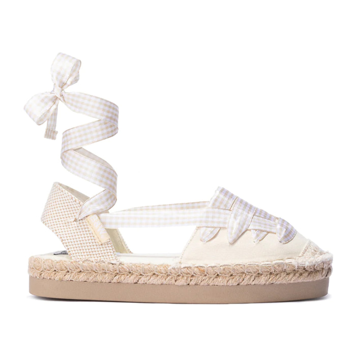 B&W Break&Walk - Sandali estivi in juta con zeppa per donna e bambina