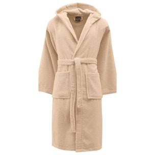 INTRECCI Accappatoio Bichicco in Spugna Tinta Unita Unisex Adulto in Cotone, Accappatoio in Cotone Asciugatura rapida con Tasche e Cappuccio
