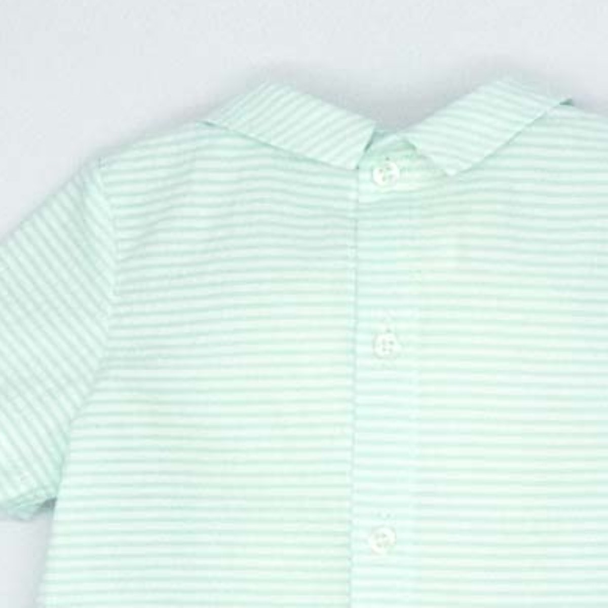 CAMISA CON CUELLO RAYAS AZUL Y BLANCO
