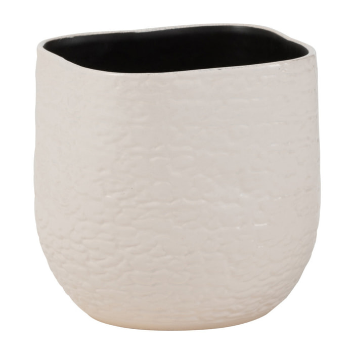 J-Line cache-pot Audrey - céramique - blanc - medium - Ø 22.5 cm