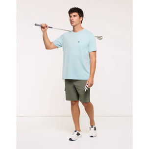 Camiseta Manga Corta Azul Celeste - Veira