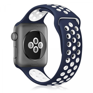 Correa deportiva de silicona Compatible con Apple Watch de: 42/44/45/49mm Talla S/M