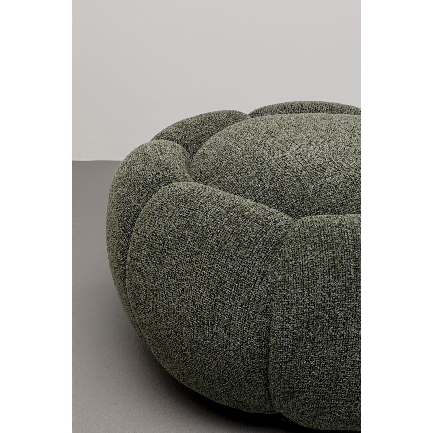 Pouf Peppo Bloom Melange vert Kare Design