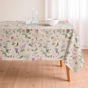 Nappe anti-taches PEONIA MULTICOLORE - en 100 % coton