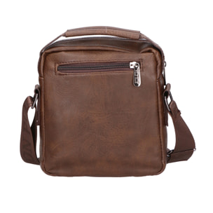 Borsa a tracolla da Uomo in Ecopelle Prodotto Vegano 18x20x5 cm