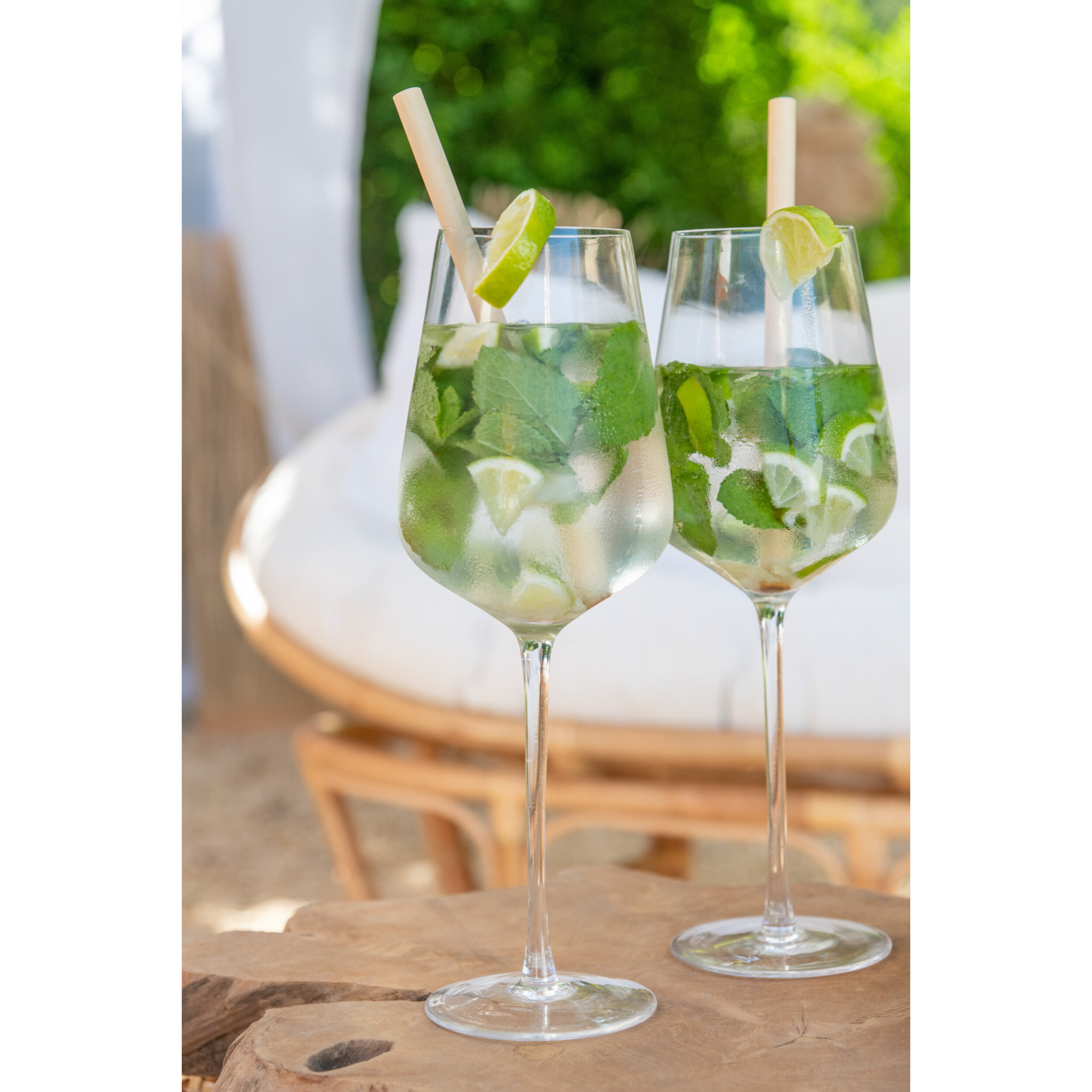 J-Line verre à vin blanc - cristal - transparent - 6 pcs