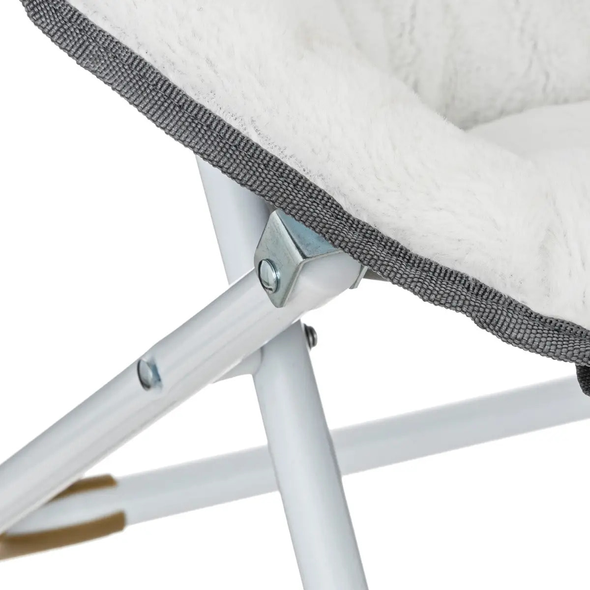 Fauteuil pliant renard 40x23cm blanc