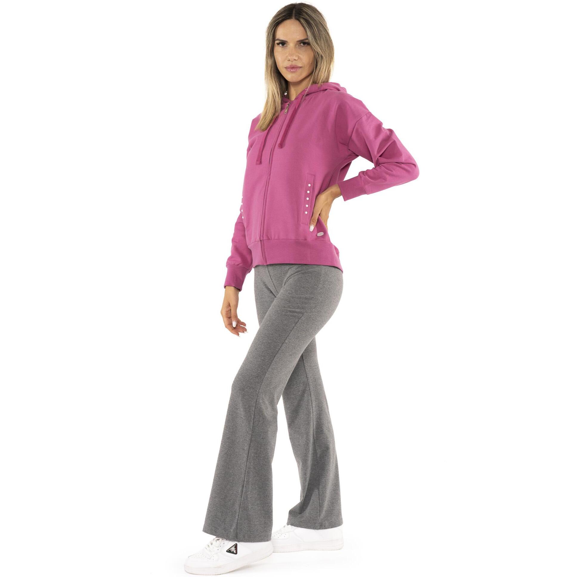 Leggings da donna in cotone elasticizzato a zampa Leone 1947 Never Without