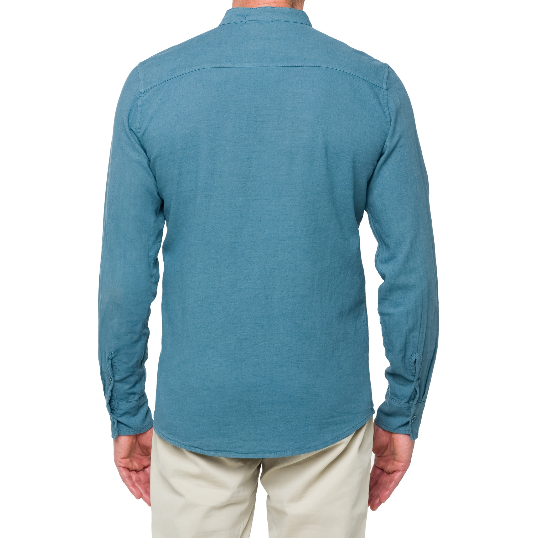 Camisa de lino Hot Buttered Tongareva azul claro