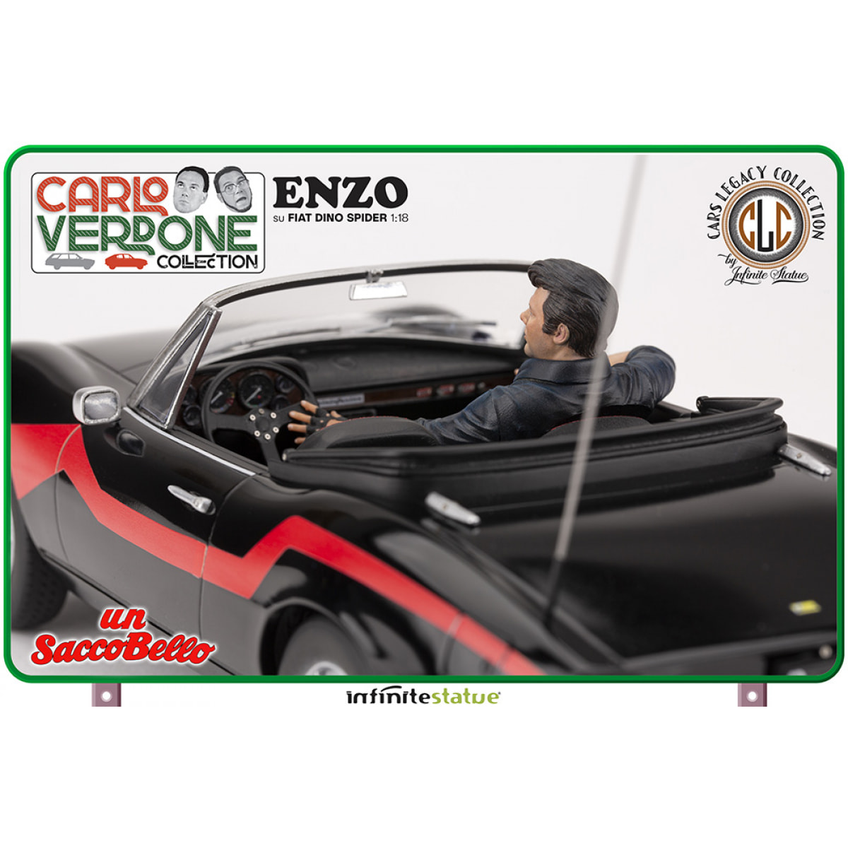 Enzo Su Fiat Dino Spider 1:18 Resin Car Statua Infinite Statua