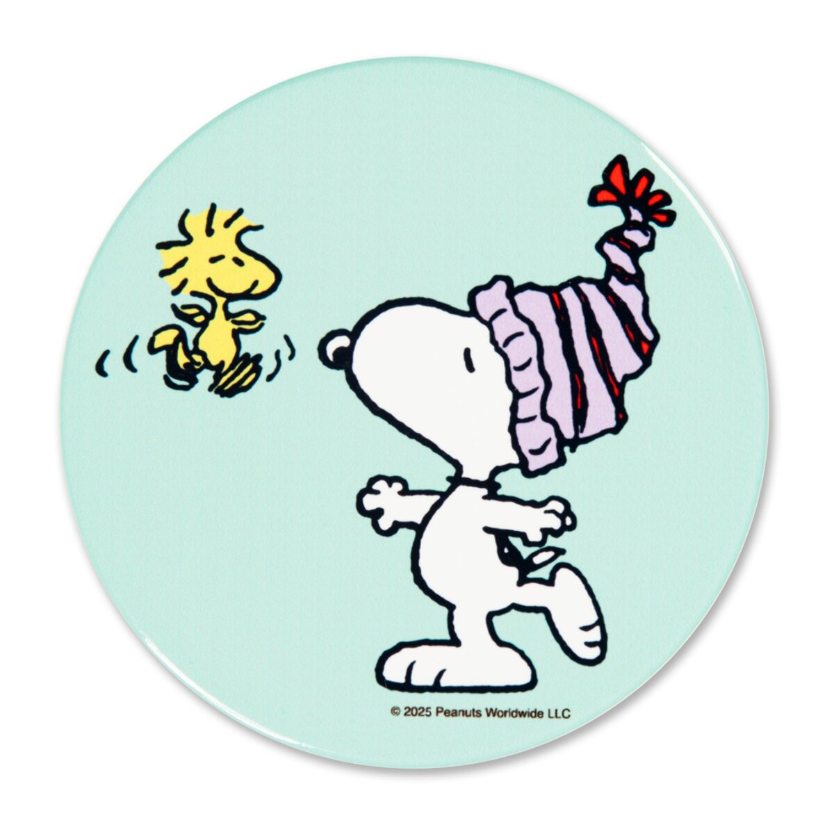 Set de 6 Dessous de Verre Excelsa - Peanuts Shiny And Bright, Dolomite Multicolore avec Base en Liège