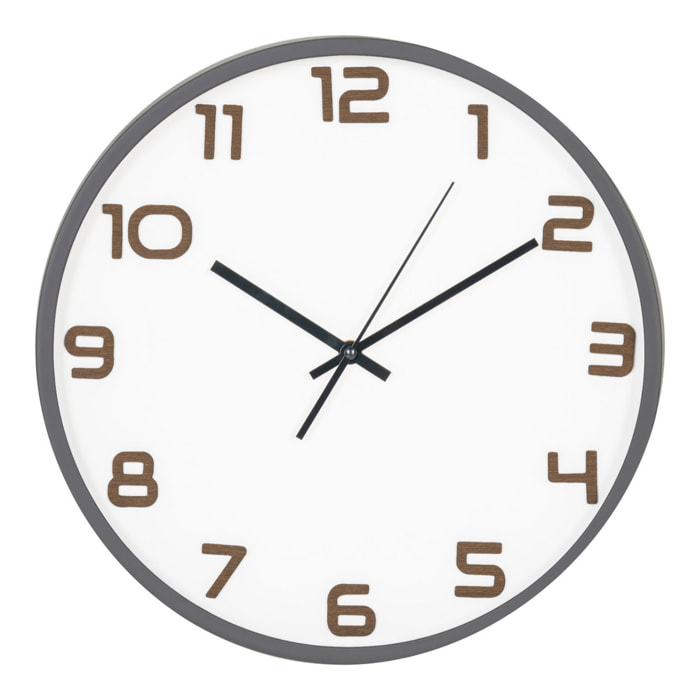 Orologio da parete Greenwich grigio silenzioso ø35 cm