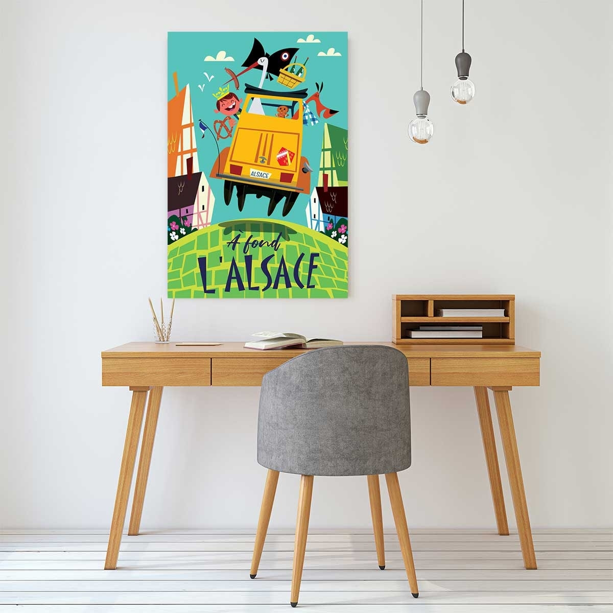 Tableau l'alsace en dodoche Tableau plexiglas