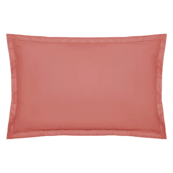 Taie d'oreiller "Carina" coton rose blush 50x70cm